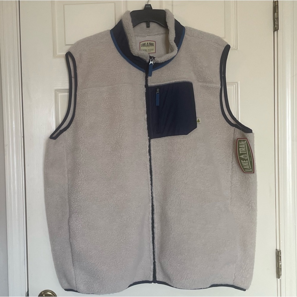 NWT Lake & Trail Sherpa Fleece Vest Men's XXXL Thermal Fast Dri NEW